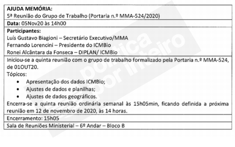 Ata da 5ª reunião do GT Ibama-ICMBio