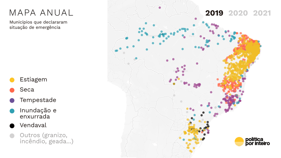 Governo de reação e pouca proposição para lidar com desastres socioambientais